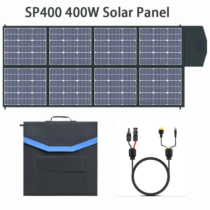 220V 1800W(110V 1600W) Portable Power Station,Battery,  400W 200W Foldable Solar Panel