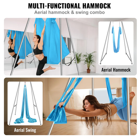 Yoga Swing Stand Aerial Hammock Max 551lbs
