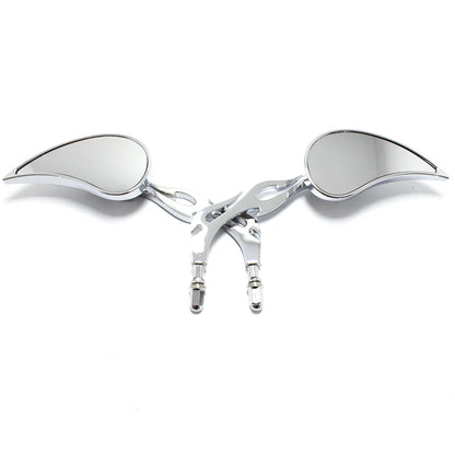 Teardrop Custom Rearview Side Mirrors for Harley Touring Sportster Road King Cruiser Choppers
