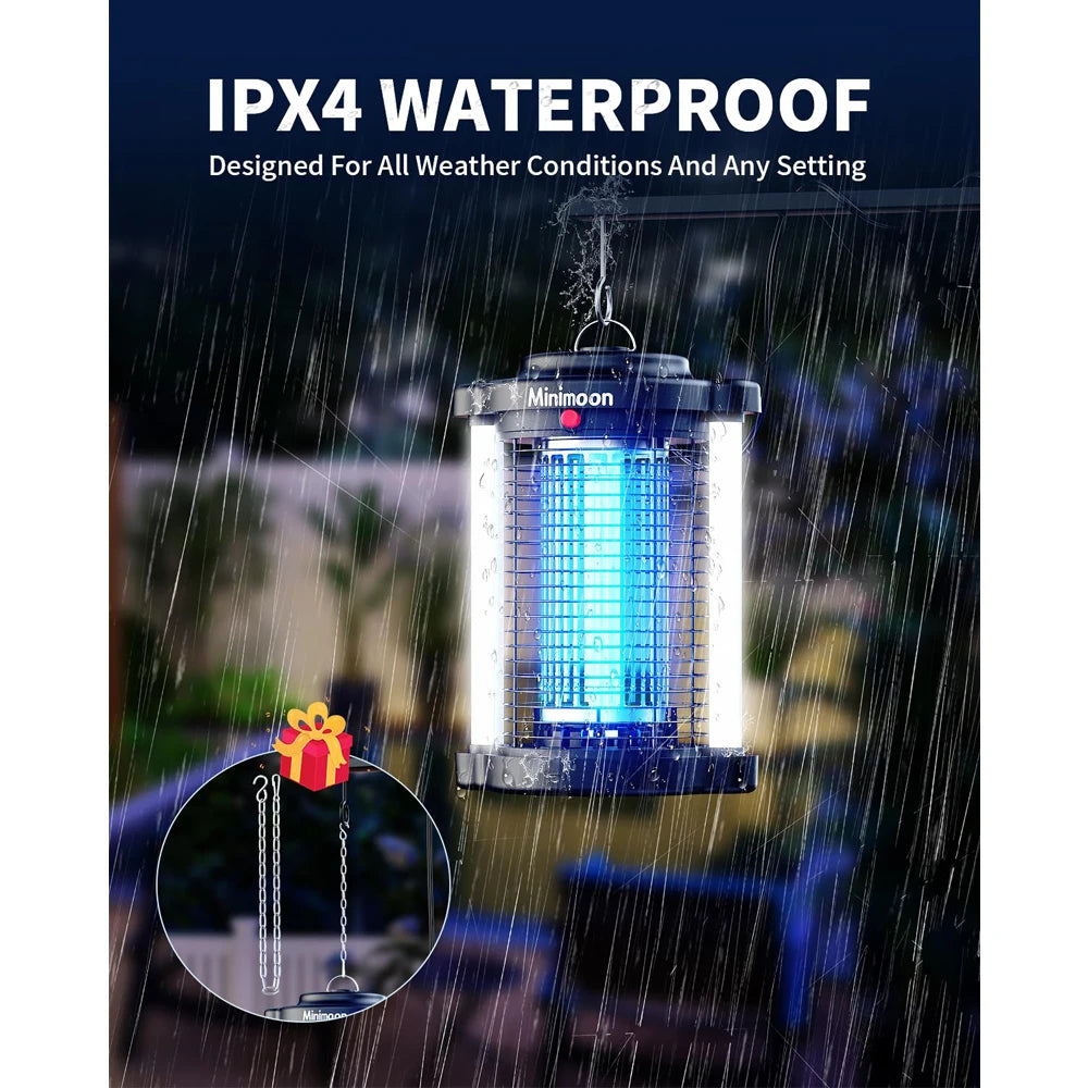 Bug Zapper Outdoor Mosquito with Dual LED Light  Fly 15W  Insect Trap