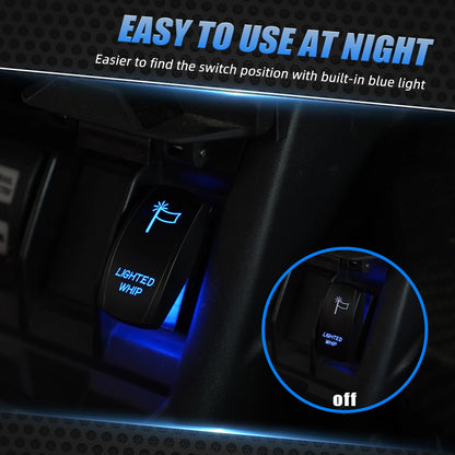 UTV LED Whip Lights Switch