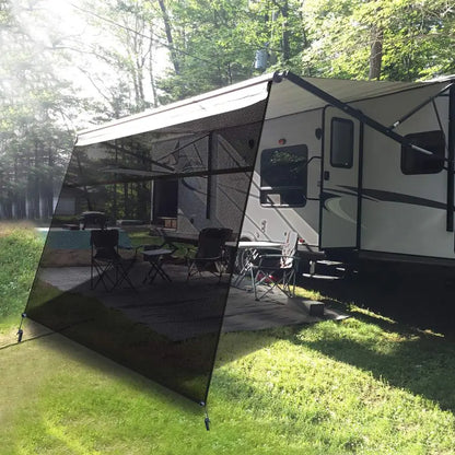 Awning Sun Shade Screen with Zipper 9 X 13Fit for 14 RV