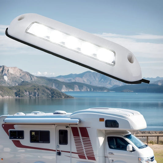 12V RV LED Awning Porch Light 6000K Waterproof RV Van Camper Exterior