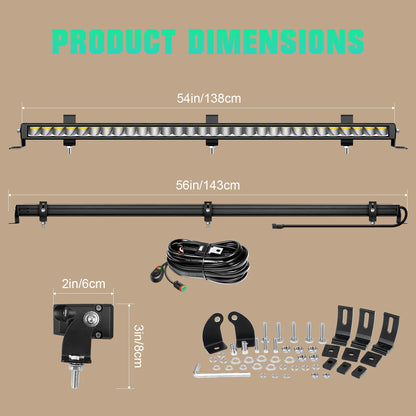 12'' 23'' 33'' 30W 60W 90W Off Road Straight LED Light Bar