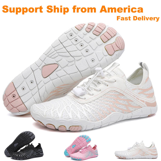 Women or Men Aqua Shoes Beach Barefoot Water Sports  Lightweight
