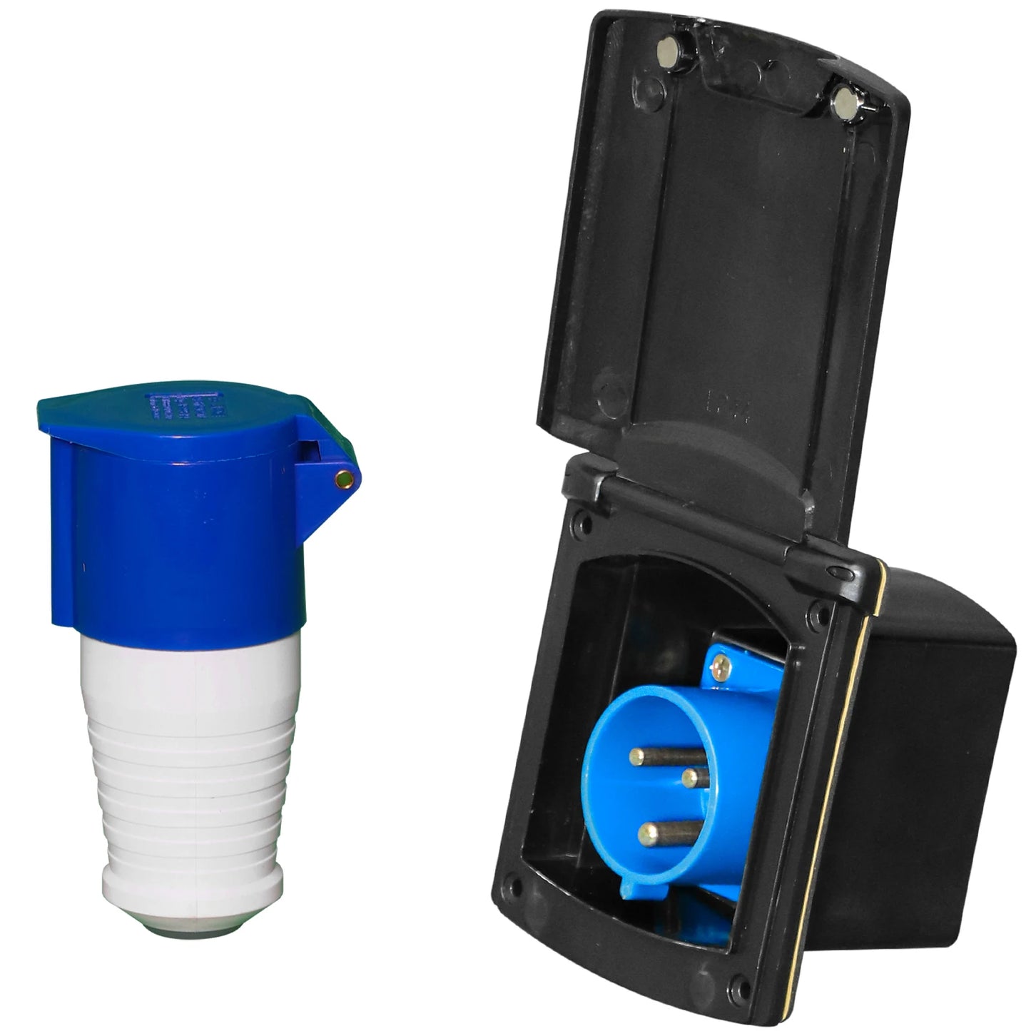 32 Amp Rv Inlet Plug & Rv Outlet Box Kit