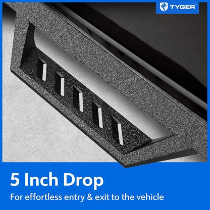 Running Board Compatible with 2019-2026 Chevy Silverado GMC Sierra 1500; 2020-2026 2500 3500HD | Crew Cab