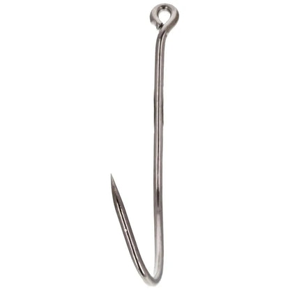 Long Shank Hook, Platinum Black