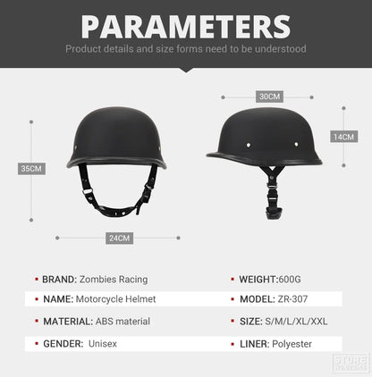 DOT Certification Half Helmet Retro Motorcycle