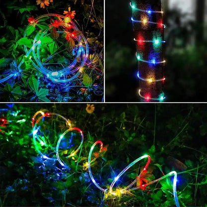 LED  Solar Powered Garland String Light