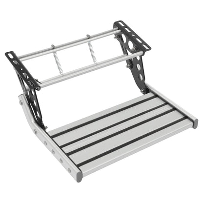 Folding RV Step Silver Aluminum Alloy  with 12V LED Light