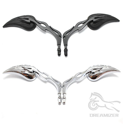 Teardrop Custom Rearview Side Mirrors for Harley Touring Sportster Road King Cruiser Choppers