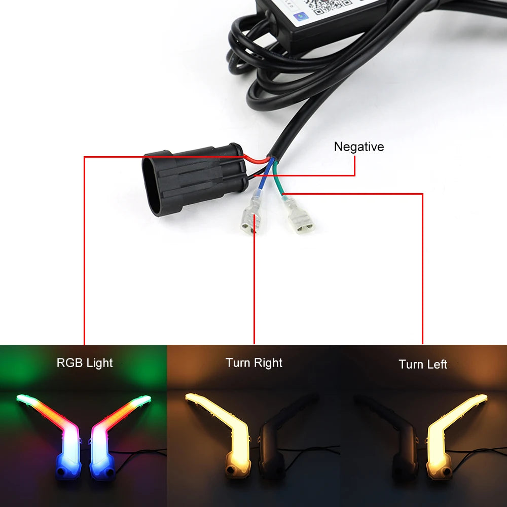 LED Front Turn  Flow Lights Chasing for UTV
