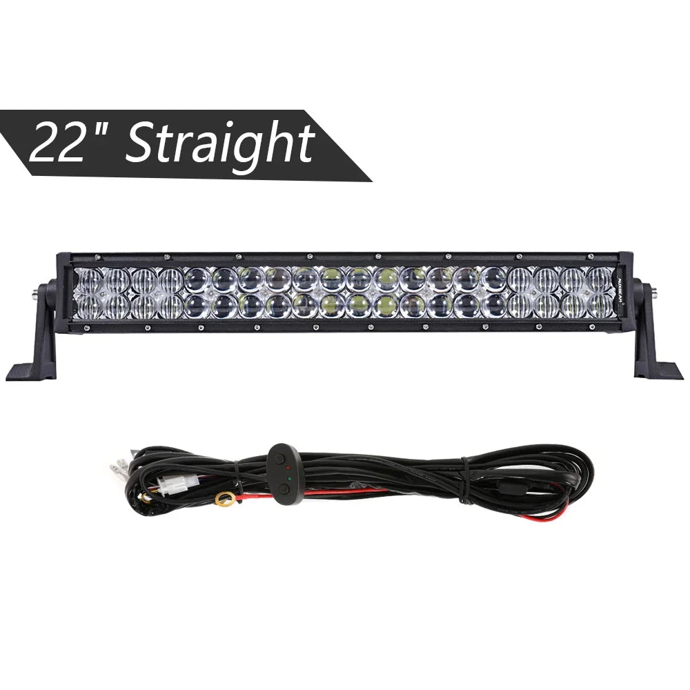 22 32 42 50 52inch  Double Row LED Light Bar for SUV ATV Trucks Pickup