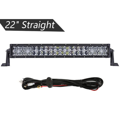 22 32 42 50 52inch  Double Row LED Light Bar for SUV ATV Trucks Pickup