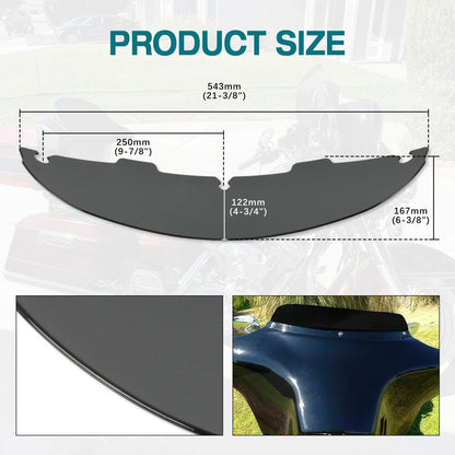 Black/Smoke4'' 6"8'' Windshield For Harley Electra Street Glide Touring1996-2013