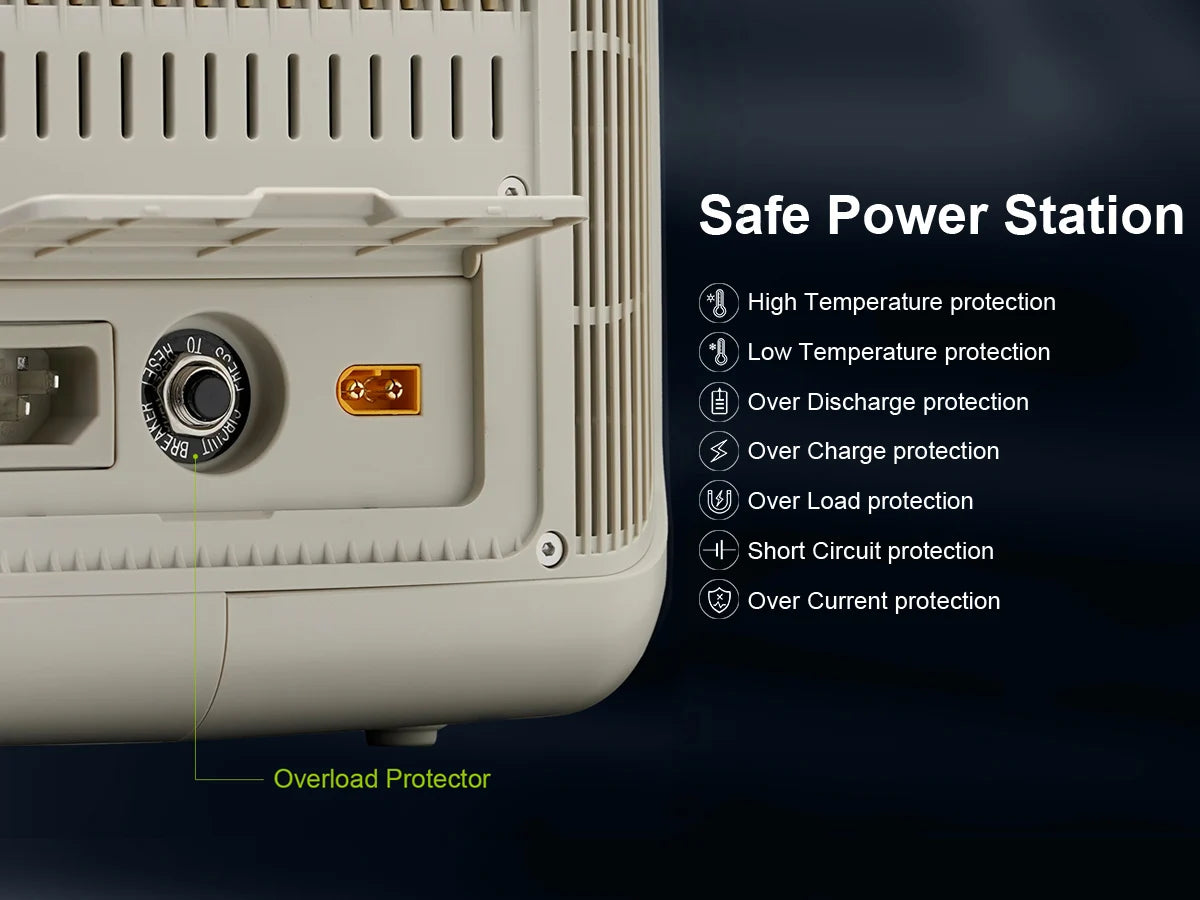 Portable Power Station with Portable SolarPanel  Outdoor Solar Generator