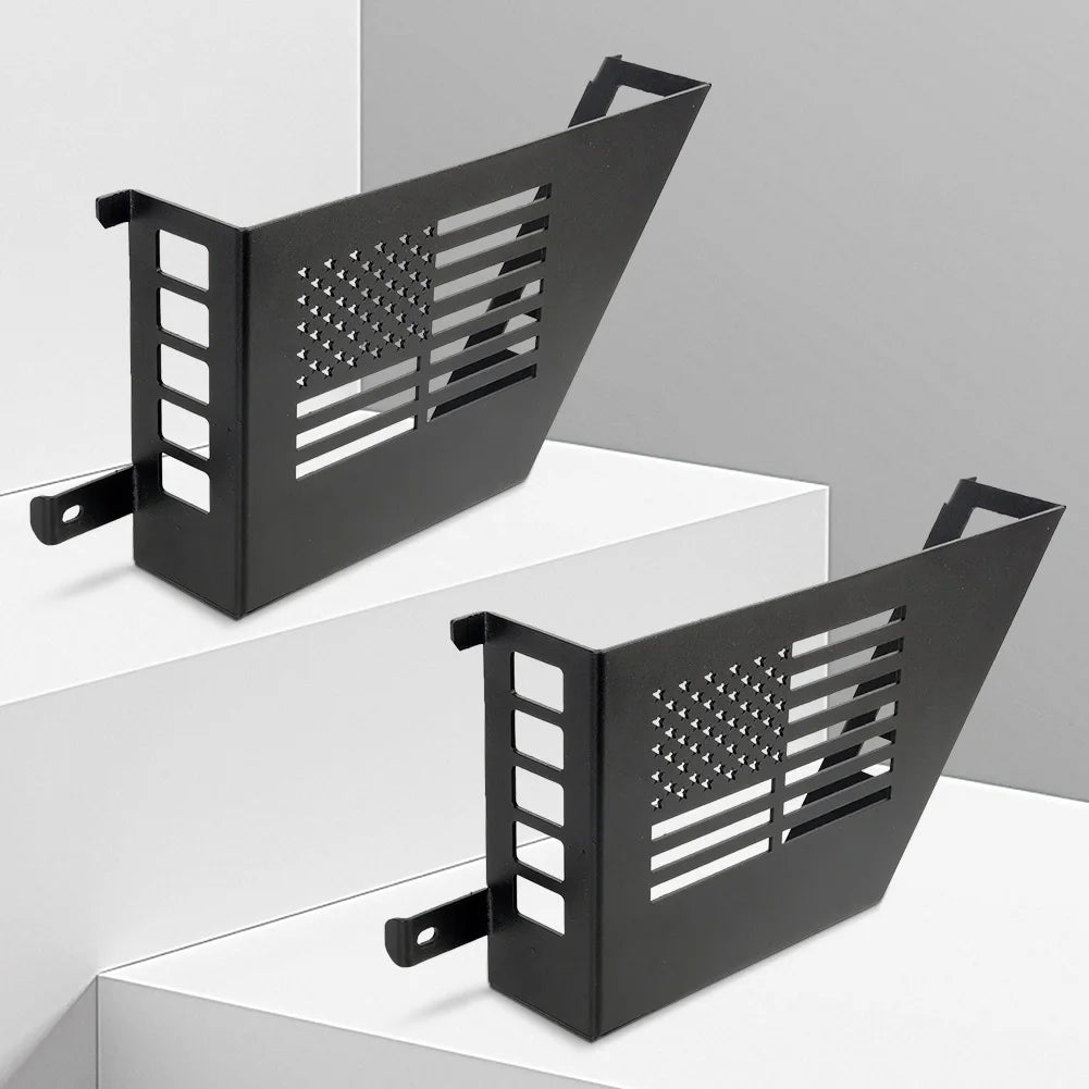 2Pcs Metal Front Door Storage Box  2007-2018 Jeep Wrangler
