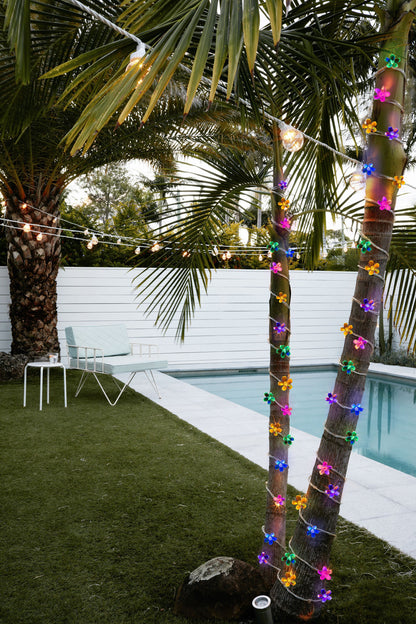 Cherry Blossom Solar String Lights Waterproof Outdoor Garden Patio Lighting 50 LED 22FT