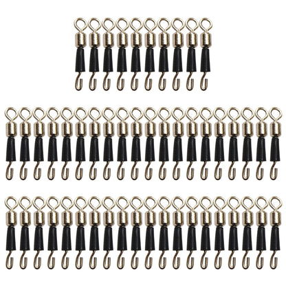 50pcs Fishing Ball Bearing Swivel Solid Rings