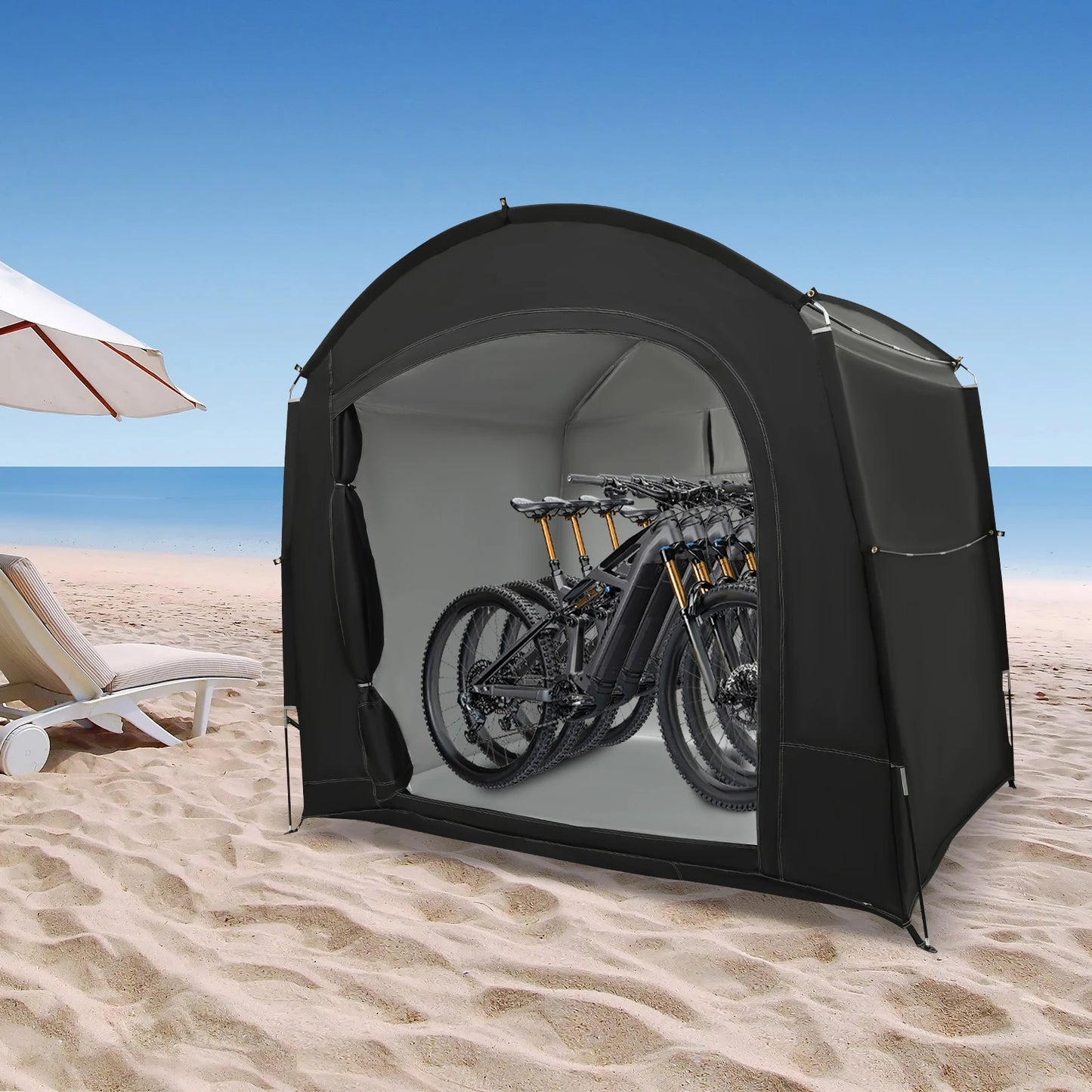 Bike Storage Shed for 1-4 Bikes Portable Waterproof Bicycle