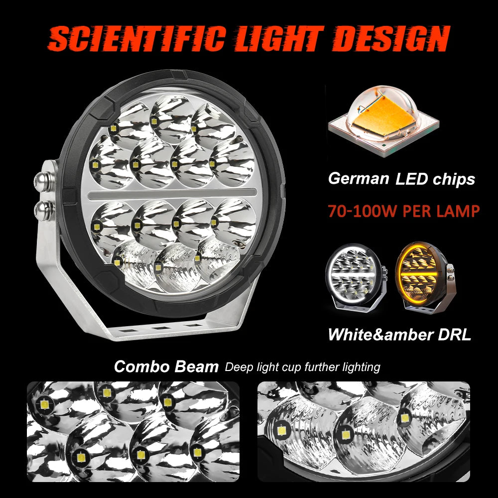 6.5 inch Led Driving Light for Off road Truck UTV
