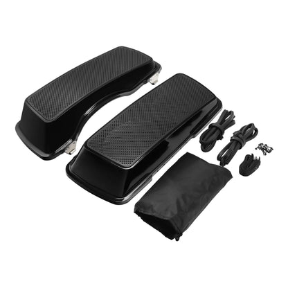 Motorcycle Saddlebag 6x9 Speaker Lids For Harley Touring Electra Street Glide Road King FLHR FLTR FLHX 1993-2013