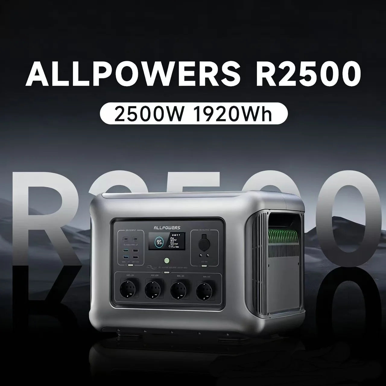 Portable Power Station 1920Wh  2500W solar