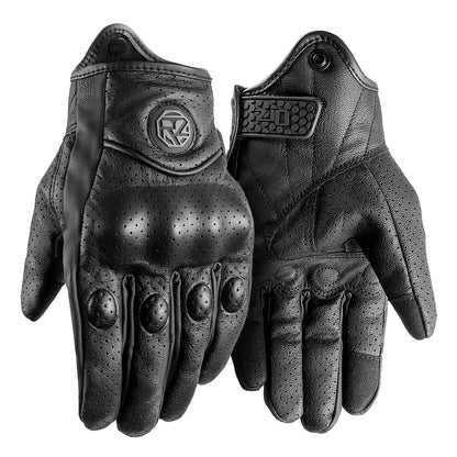 motorcycle riding gloves, goatskin, full-finger gloves, gloves for motorcycles, gloves