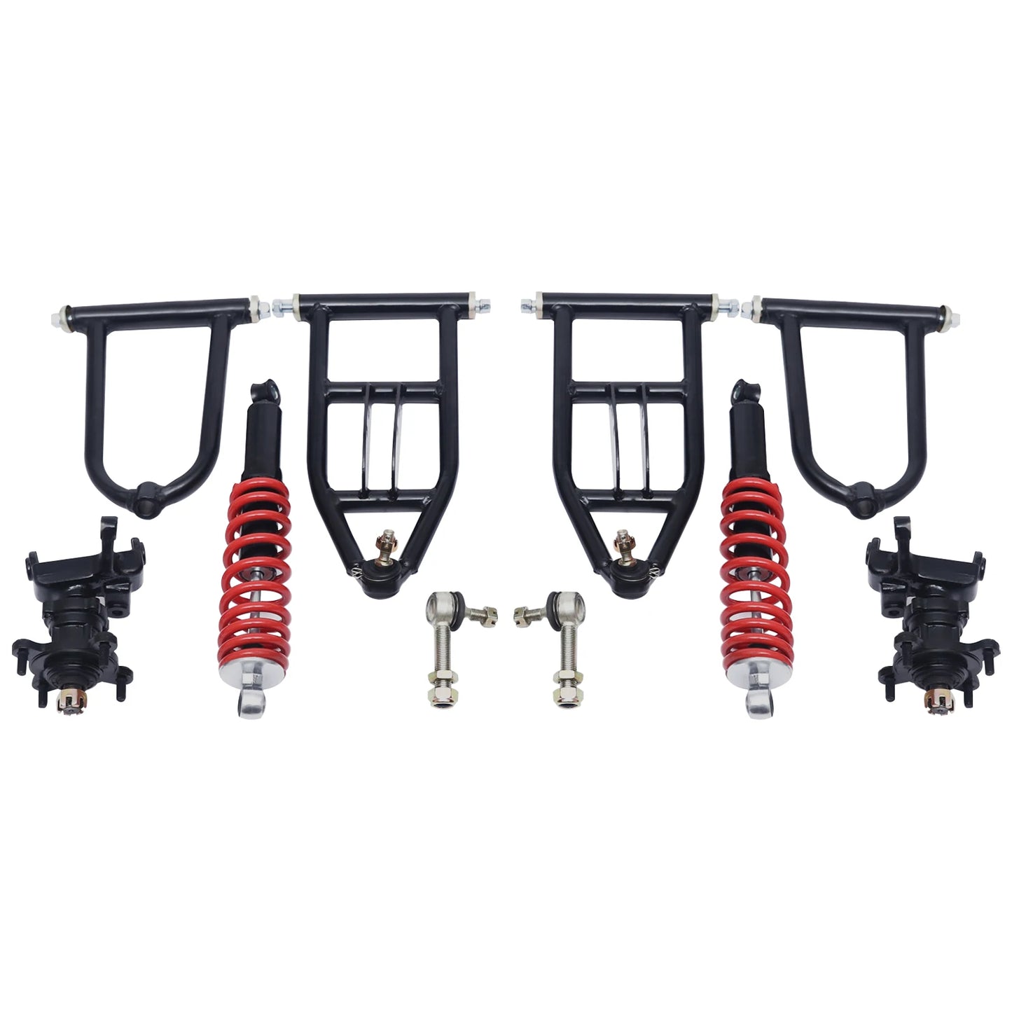 Go Kart 340mm Swing Arm with Spring Ball Joint for ATV Buggy, Heavy Duty Iron