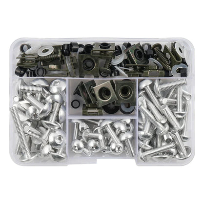 177PCS Motorcycle Fairing Protector Screws Nut Kit