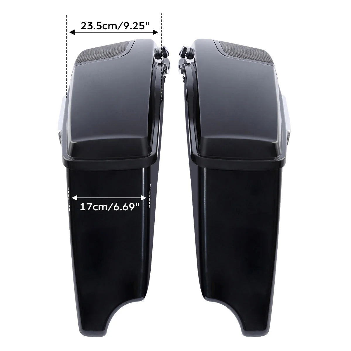 4" Extended Saddlebags For Harley Touring Street Electra Glide Road King Ultra Classic CVO 2014-2024