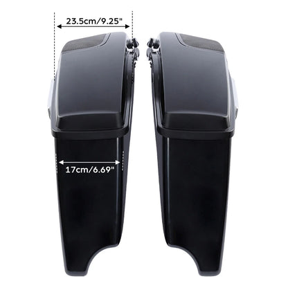 4" Extended Saddlebags For Harley Touring Street Electra Glide Road King Ultra Classic CVO 2014-2024