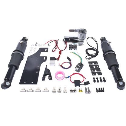 Rear Air Ride Suspension Set For Harley Touring Road King Street Glide 1994-2023