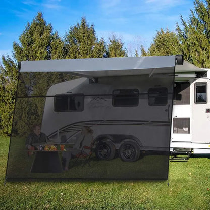 Awning Sun Shade Screen with Zipper 9 X 13Fit for 14 RV