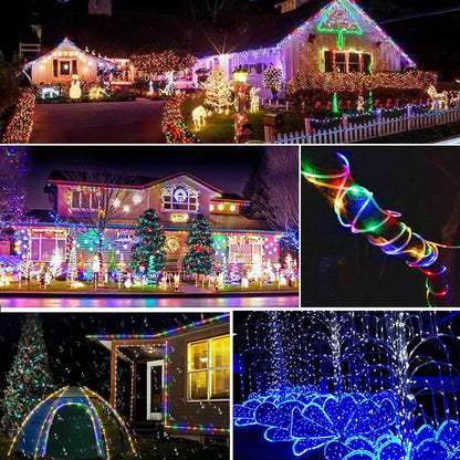 Solar LED Outdoor  Solar String Waterproof Outdoor Lighting Strips 8 Light Modes