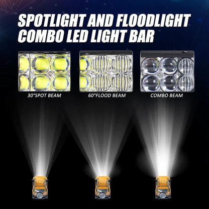 22 32 42 50 52inch  Double Row LED Light Bar for SUV ATV Trucks Pickup