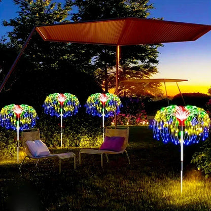 Solar Firework Lights Waterproof Garden Lights Outdoor Solar Lights