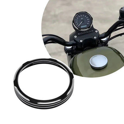 1Pc Black Speedometer Aluminum Ring Trim Bezel Cover For Harley Dyna Street glide,Sportster 883 1200 2004-2018