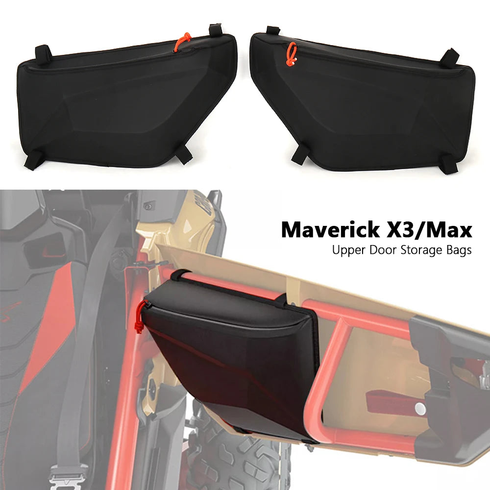 UTV Can am Maverick Accessories Side Storage Door Bag Front Upper Door Bags Organizer
