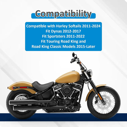 14" Pre-wired Handlebar Compatible for Harley Davidson