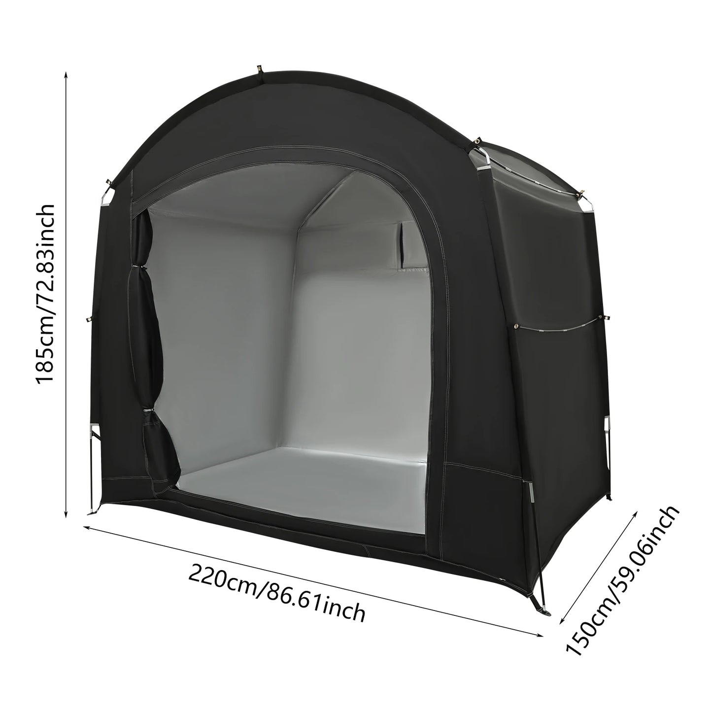 Bike Storage Shed for 1-4 Bikes Portable Waterproof Bicycle