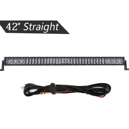 22 32 42 50 52inch  Double Row LED Light Bar for SUV ATV Trucks Pickup