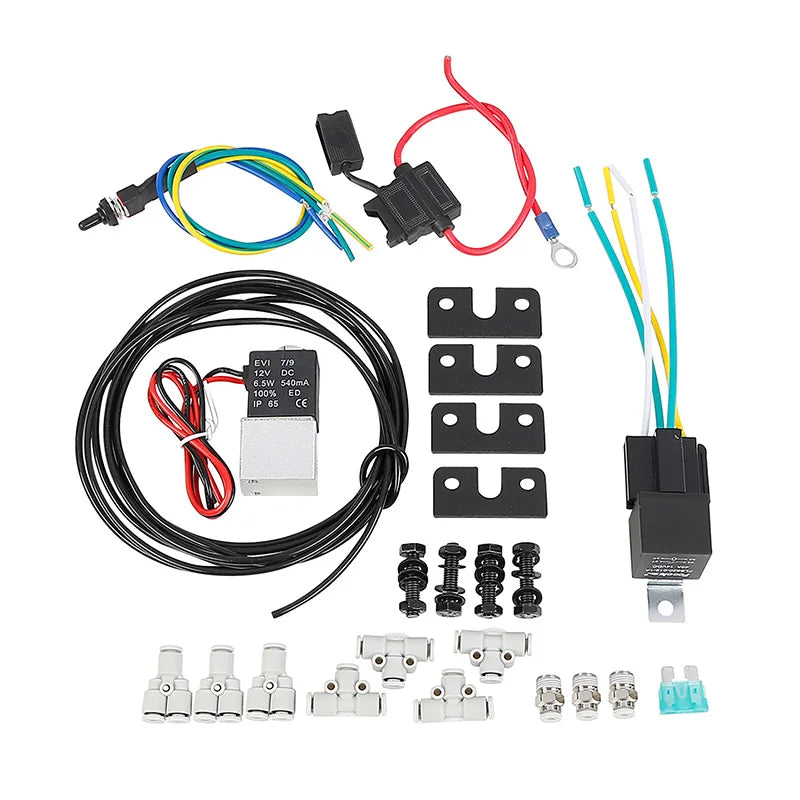Motorcycle Rear Air Ride Suspension Kit Fit For Harley Touring Road King Electra Street Glide 1994-2025