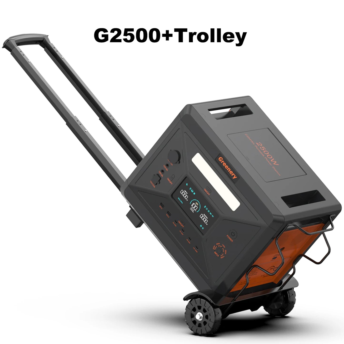 Portable Power Station Large Capacity Solar Generator with Cart Fast Charging Emergency Power for Backup