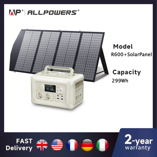 Portable Power Station with Portable SolarPanel  Outdoor Solar Generator