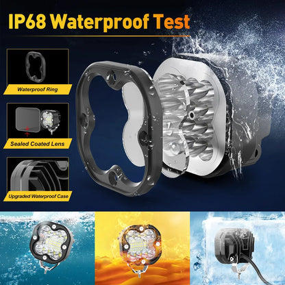 3 Inch Led Work Spotlights 24V 120W