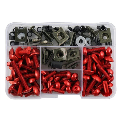 177PCS Motorcycle Fairing Protector Screws Nut Kit