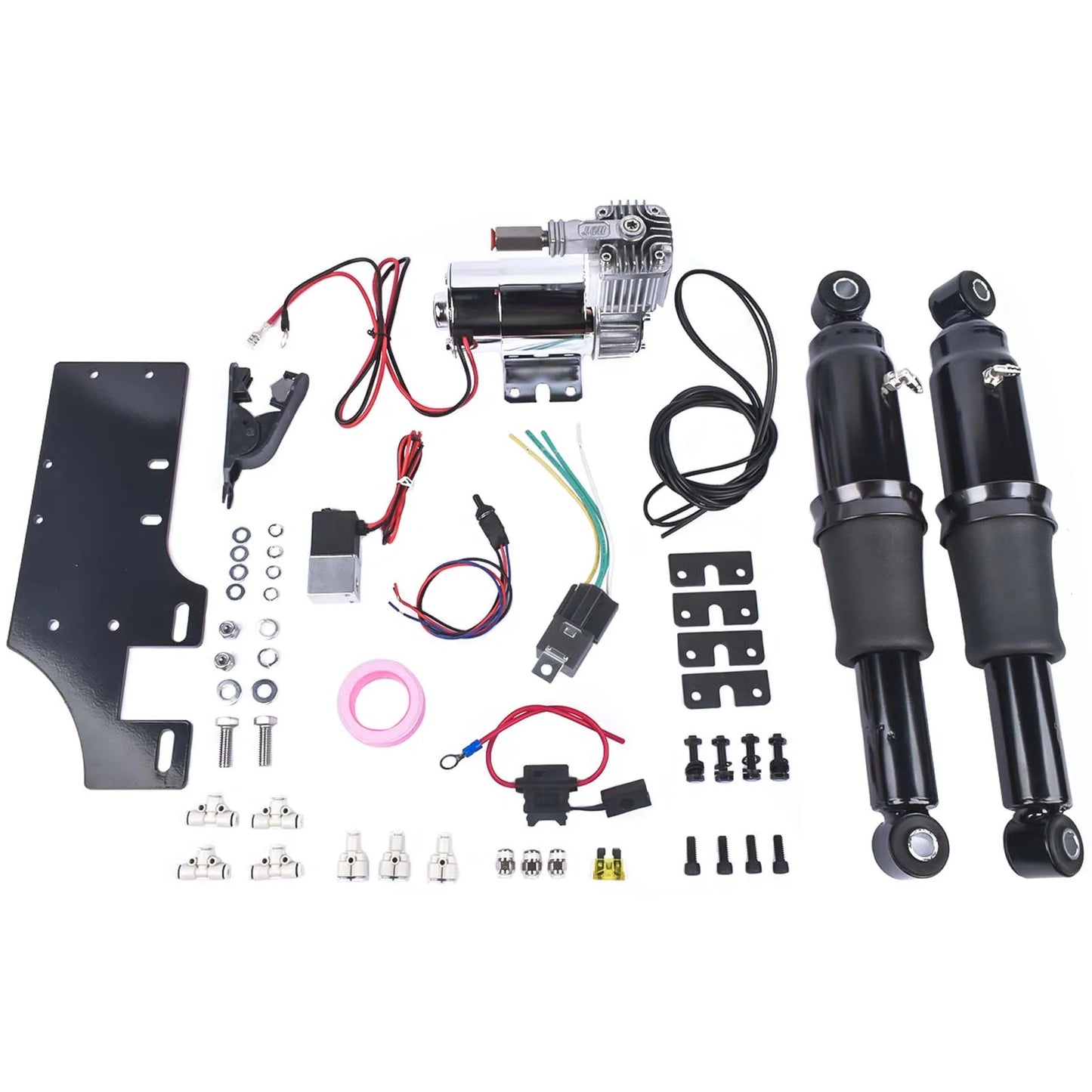 Rear Air Ride Suspension Set For Harley Touring Road King Street Glide 1994-2023