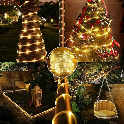 LED  Solar Powered Garland String Light